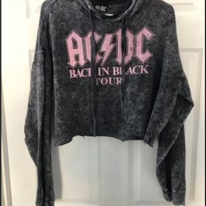 AC/DC Black Hoodie with Logo Tag WOMENS Size Medium